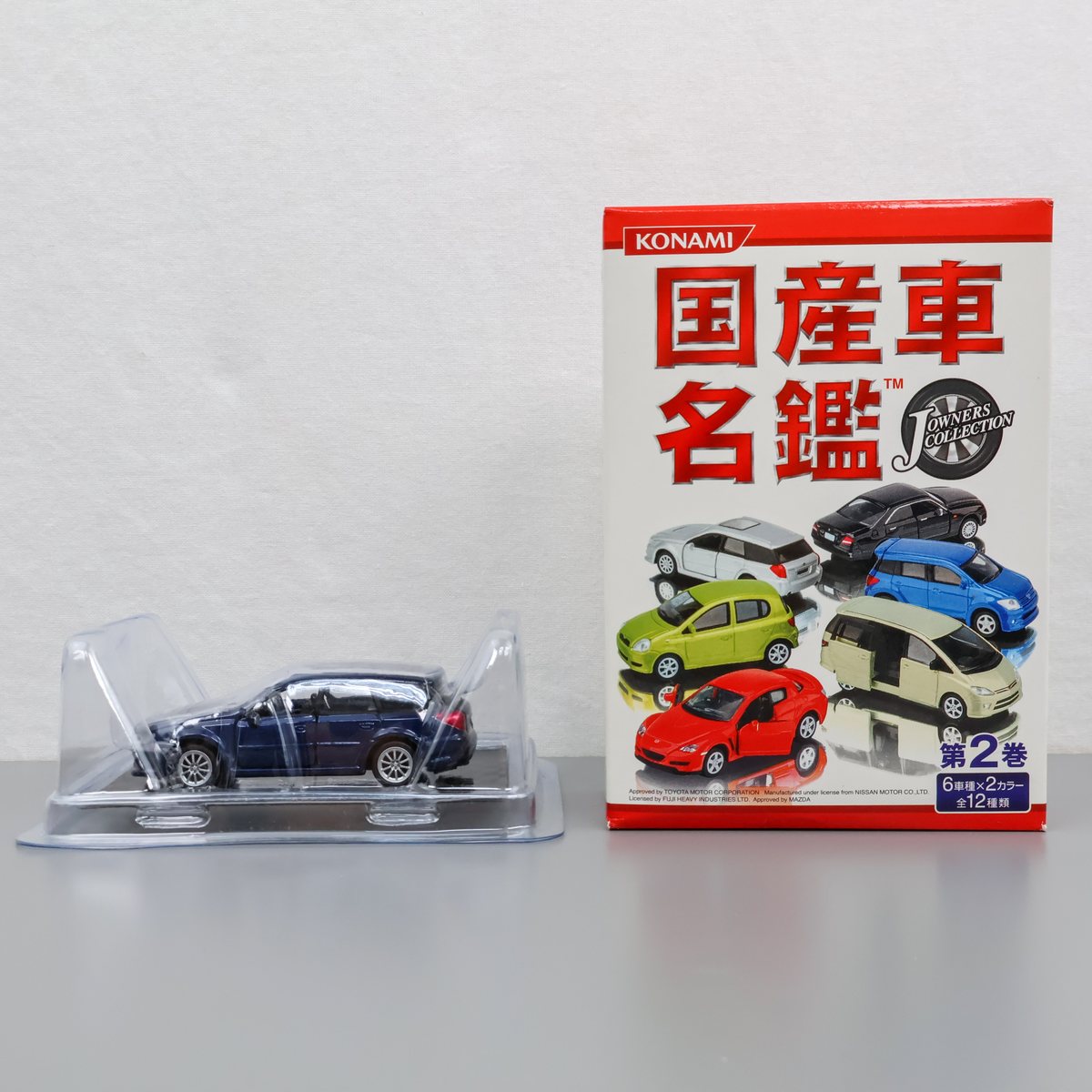 国産車名鑑 007 第２巻 スバル レガシーワゴン 開封品 食玩 SUBARU LEGACY TOURING WAGON KONAMI コナミ